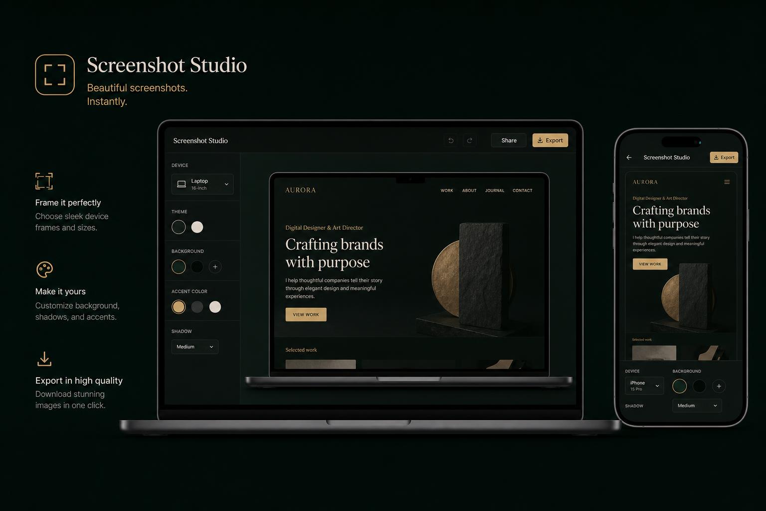 Screenshot Studio — See your site on any screen.