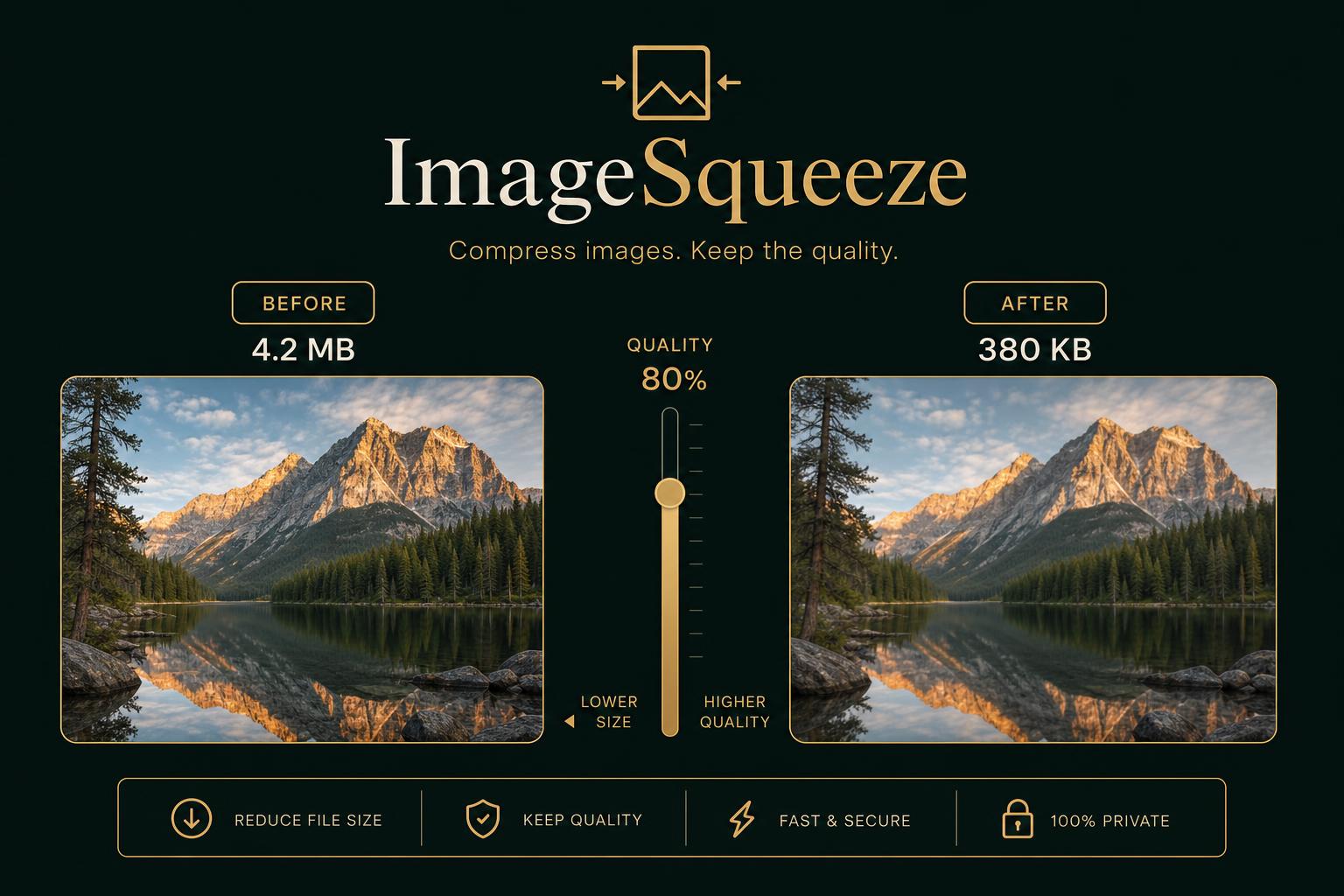 ImageSqueeze — Compress images. Keep quality.